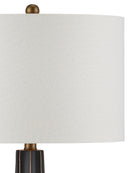 Currey and Company 6000-1091 Bonbori Table Lamp in Black