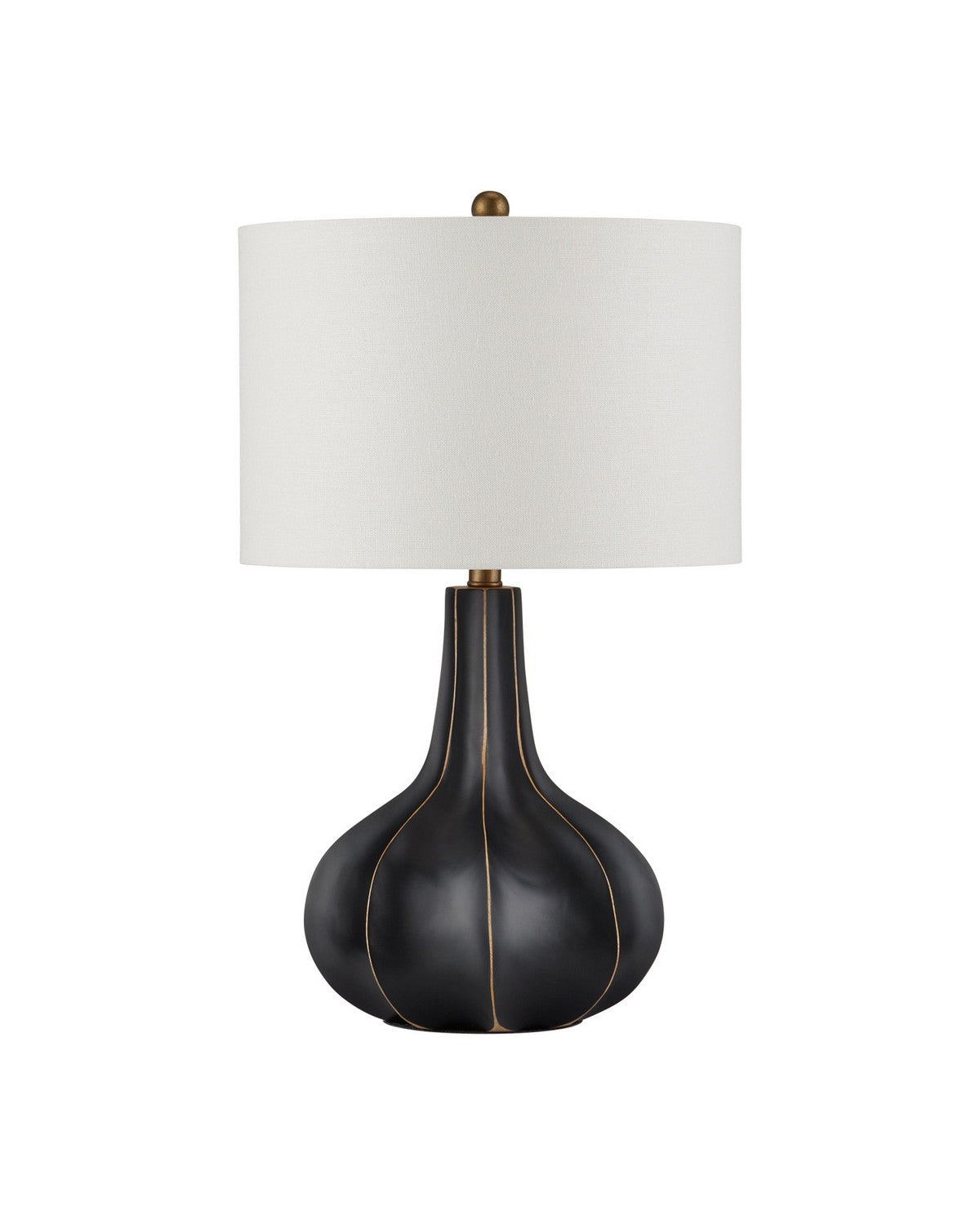 Currey and Company 6000-1091 Bonbori Table Lamp in Black