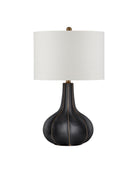 Currey and Company 6000-1091 Bonbori Table Lamp in Black