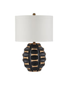 Noix de bétel Currey and Company 6000-1092 Lampe de table en noir