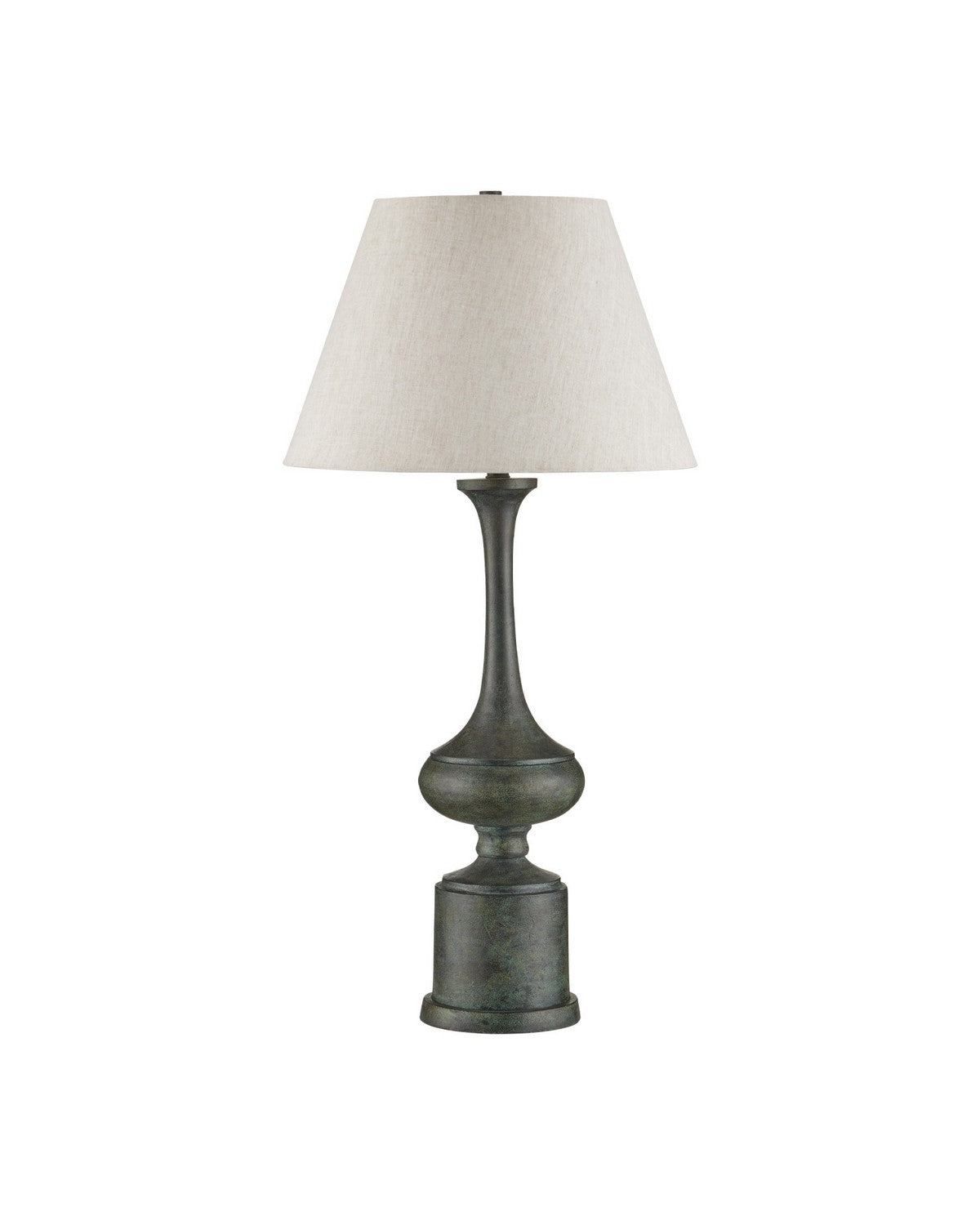 Currey et Compagnie 6000-1098 Virgile Lampe de table en vert-de-gris