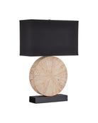 Pignon Currey and Company 6000-1100 Lampe de table en naturel/noir
