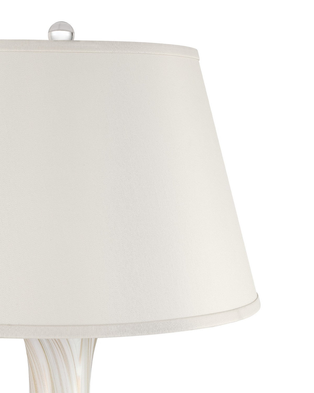 Currey and Company 6000-1102 Pennsylvanie Lampe de table Gris clair/blanc cassé