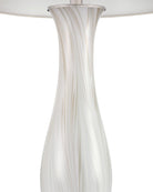 Currey and Company 6000-1102 Pennsylvanie Lampe de table Gris clair/blanc cassé