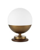 Currey and Company 6000-1103 Orbis Lampe de table en laiton antique texturé/laiton/naturel