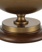Currey and Company 6000-1103 Orbis Lampe de table en laiton antique texturé/laiton/naturel