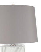 Currey et Compagnie 6000-1105 Ascension Lampe de table en blanc cassé/transparent