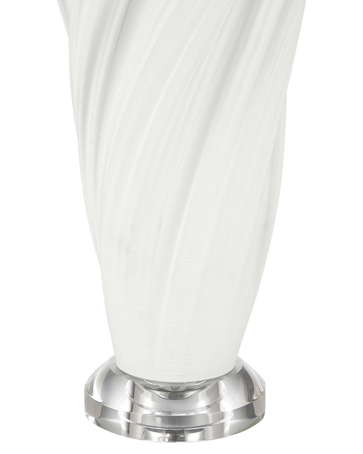Currey et Compagnie 6000-1105 Ascension Lampe de table en blanc cassé/transparent