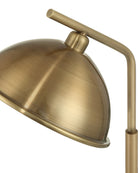 Lampe de bureau Currey and Company 6000-1115 Dossier en laiton antique poli/blanc