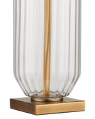 Currey and Company 6000-1118 Entasis Lampe de table en clair/Laiton vieilli