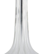 Currey and Company 6000-1120 Blanche Lampe de table en nickel blanc laiteux/noir brossé