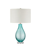Currey and Company 6000-1121 Mavi Lampe de table bleu-vert clair/transparent