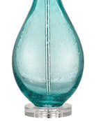 Currey and Company 6000-1121 Mavi Lampe de table bleu-vert clair/transparent