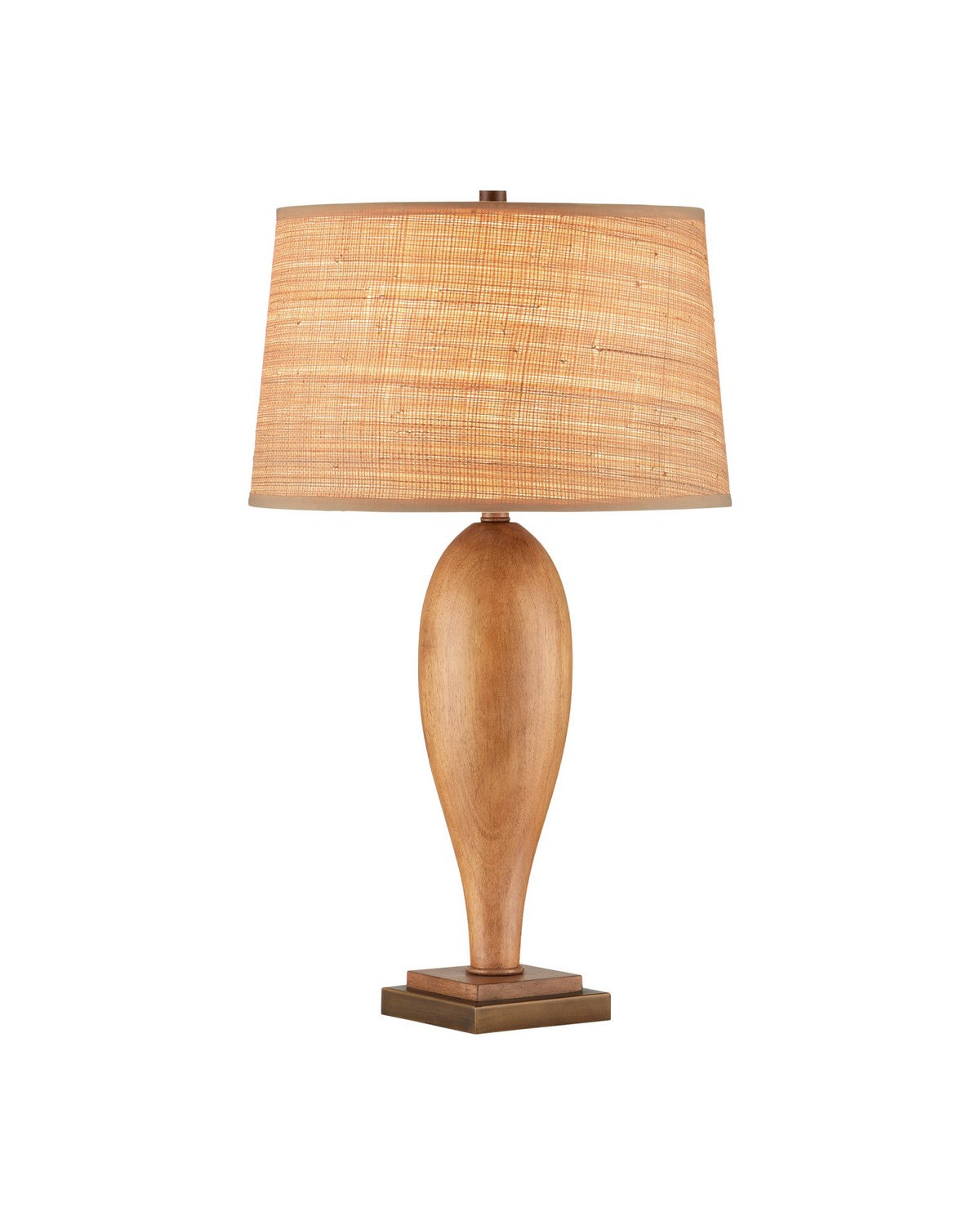 Currey and Company 6000-1124 Lignum Table Lamp in Chestnut