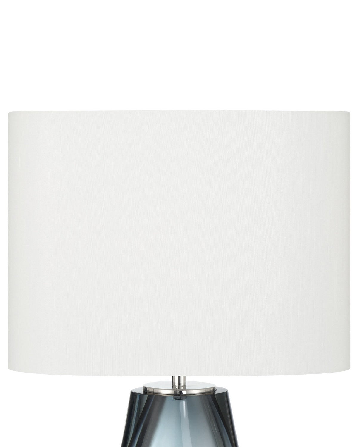 Currey and Company 6700-0024 Danza sans fil Lampe de table en nickel bleu/transparent/poli