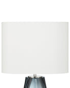 Currey and Company 6700-0024 Danza sans fil Lampe de table en nickel bleu/transparent/poli
