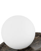 Currey and Company 6700-0031 Navigation sans fil Lampe de table en marron/blanc/opaque