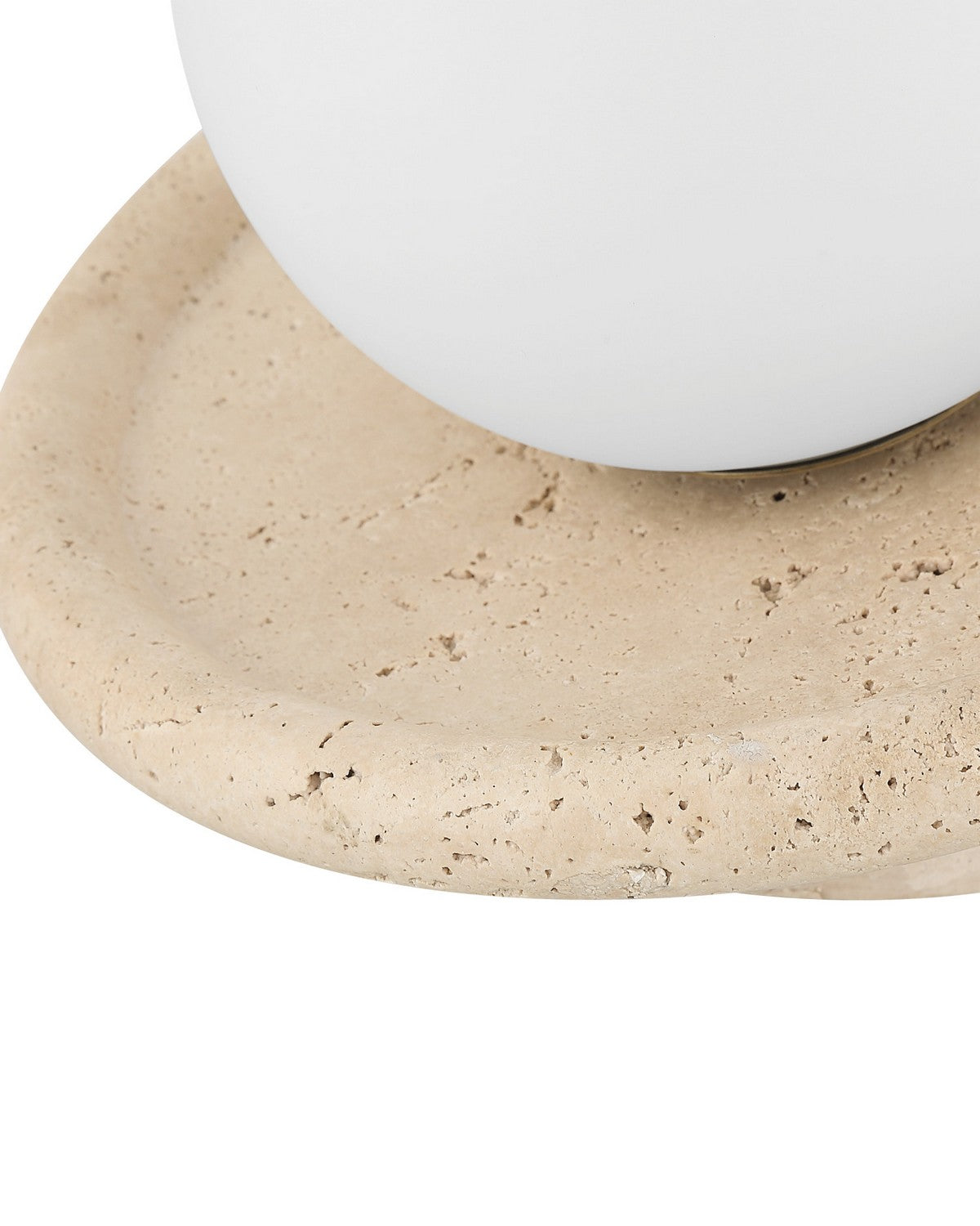 Currey and Company 6700-0032 Navigation sans fil Lampe de table en naturel/opaque