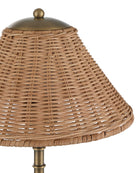Currey and Company 6700-0033 Skitter sans fil Lampe de table en laiton naturel/antique