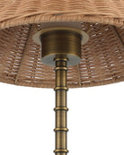 Currey and Company 6700-0033 Skitter sans fil Lampe de table en laiton naturel/antique