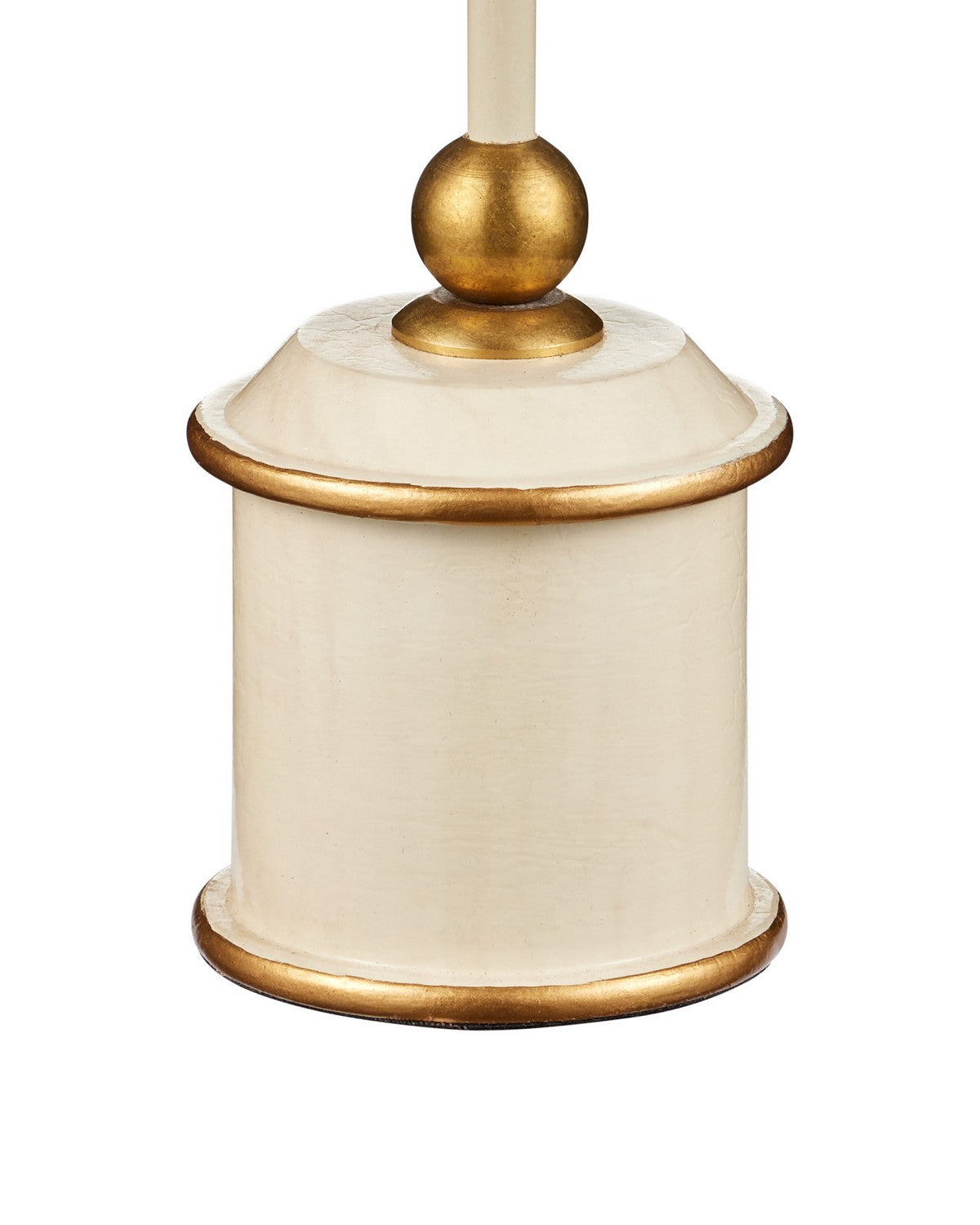 Currey and Company 6700-0035 Daphne sans fil Lampe de table En ivoire/or