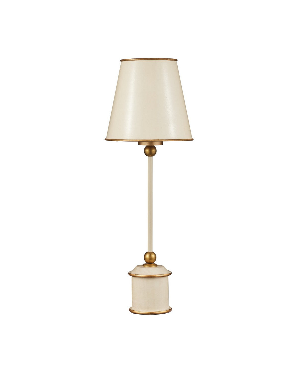 Currey and Company 6700-0035 Daphne sans fil Lampe de table En ivoire/or