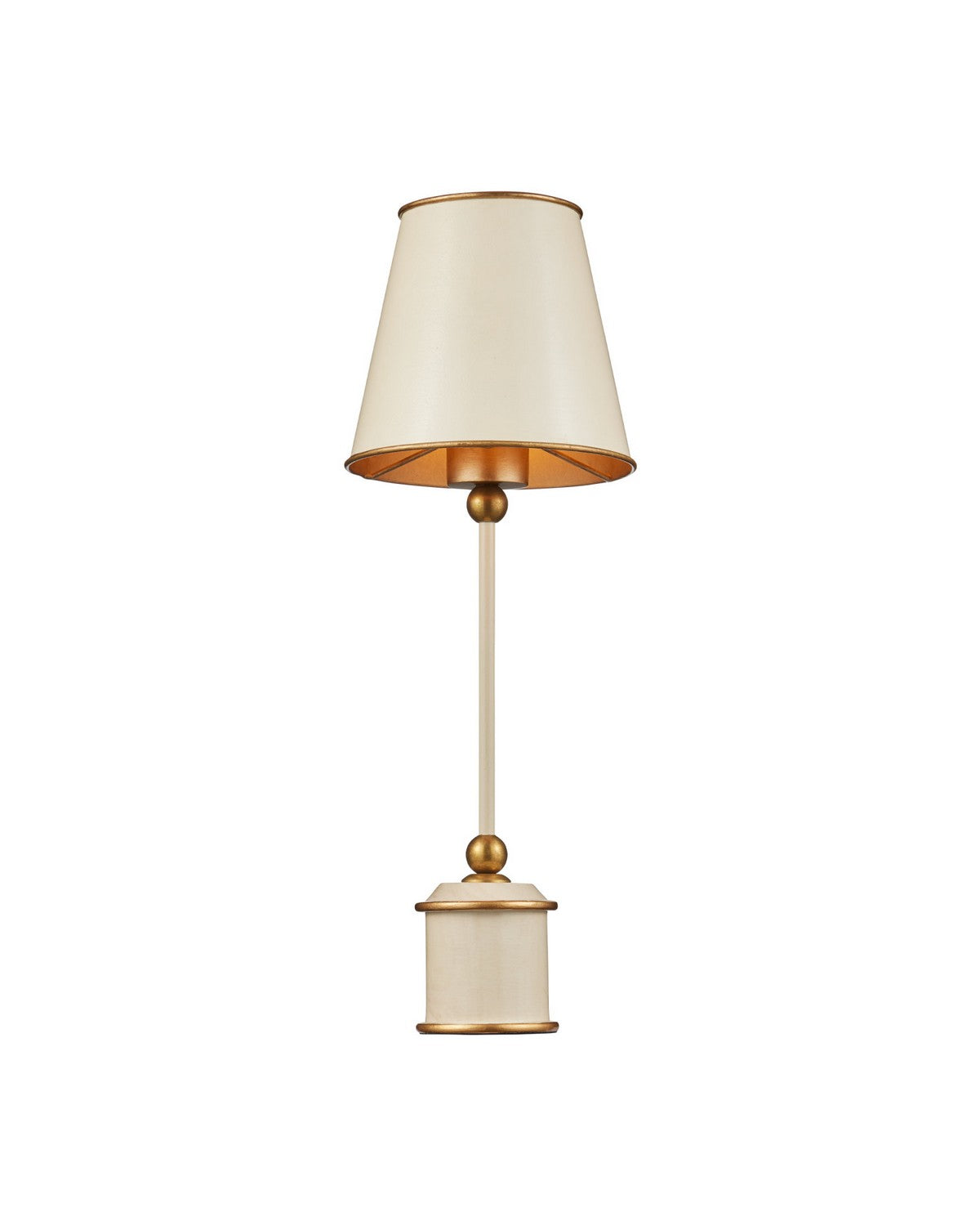 Currey and Company 6700-0035 Daphne sans fil Lampe de table En ivoire/or