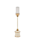 Currey and Company 6700-0035 Daphne sans fil Lampe de table En ivoire/or