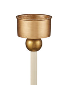 Currey and Company 6700-0035 Daphne sans fil Lampe de table En ivoire/or