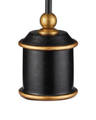 Currey and Company 6700-0036 Daphne sans fil Lampe de table en noir et or