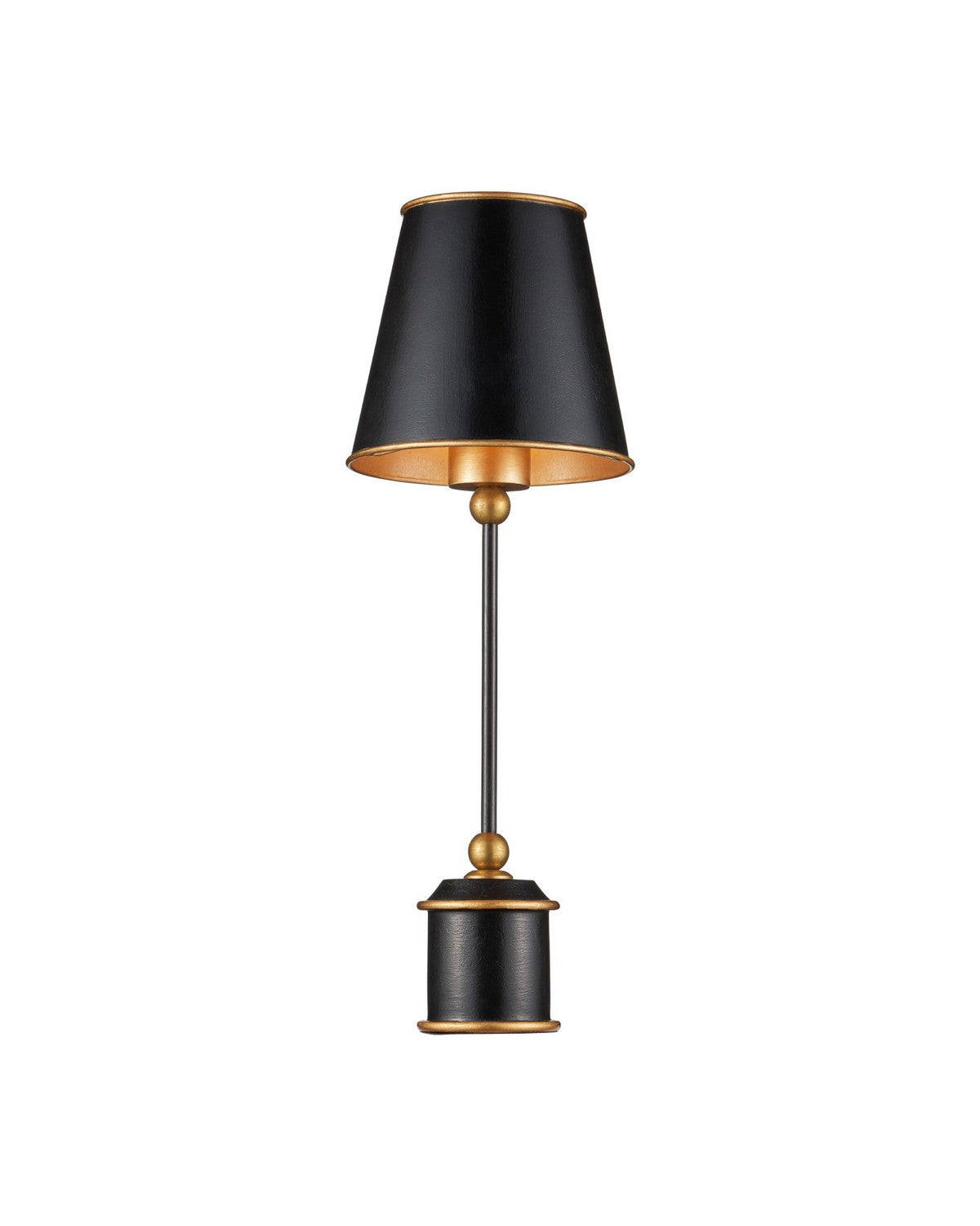 Currey and Company 6700-0036 Daphne sans fil Lampe de table en noir et or