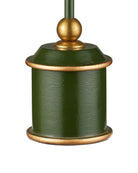 Currey and Company 6700-0037 Daphne sans fil Lampe de table en vert/or