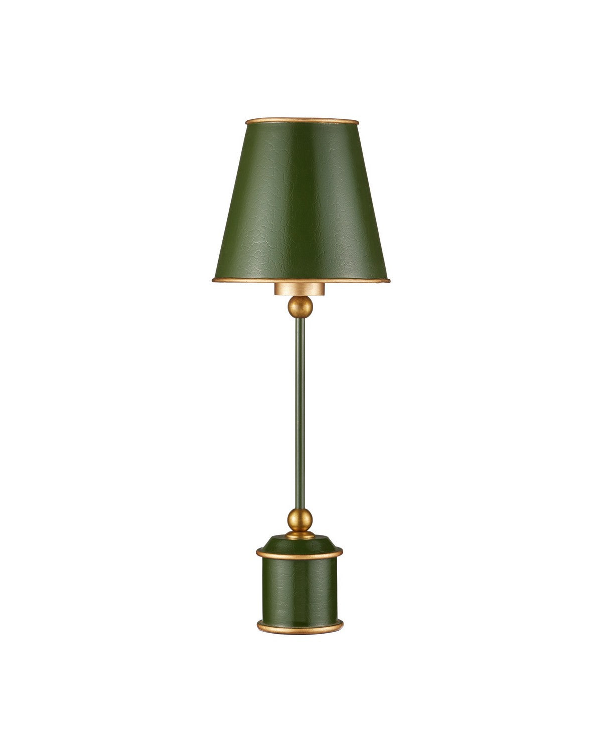 Currey and Company 6700-0037 Daphne sans fil Lampe de table en vert/or