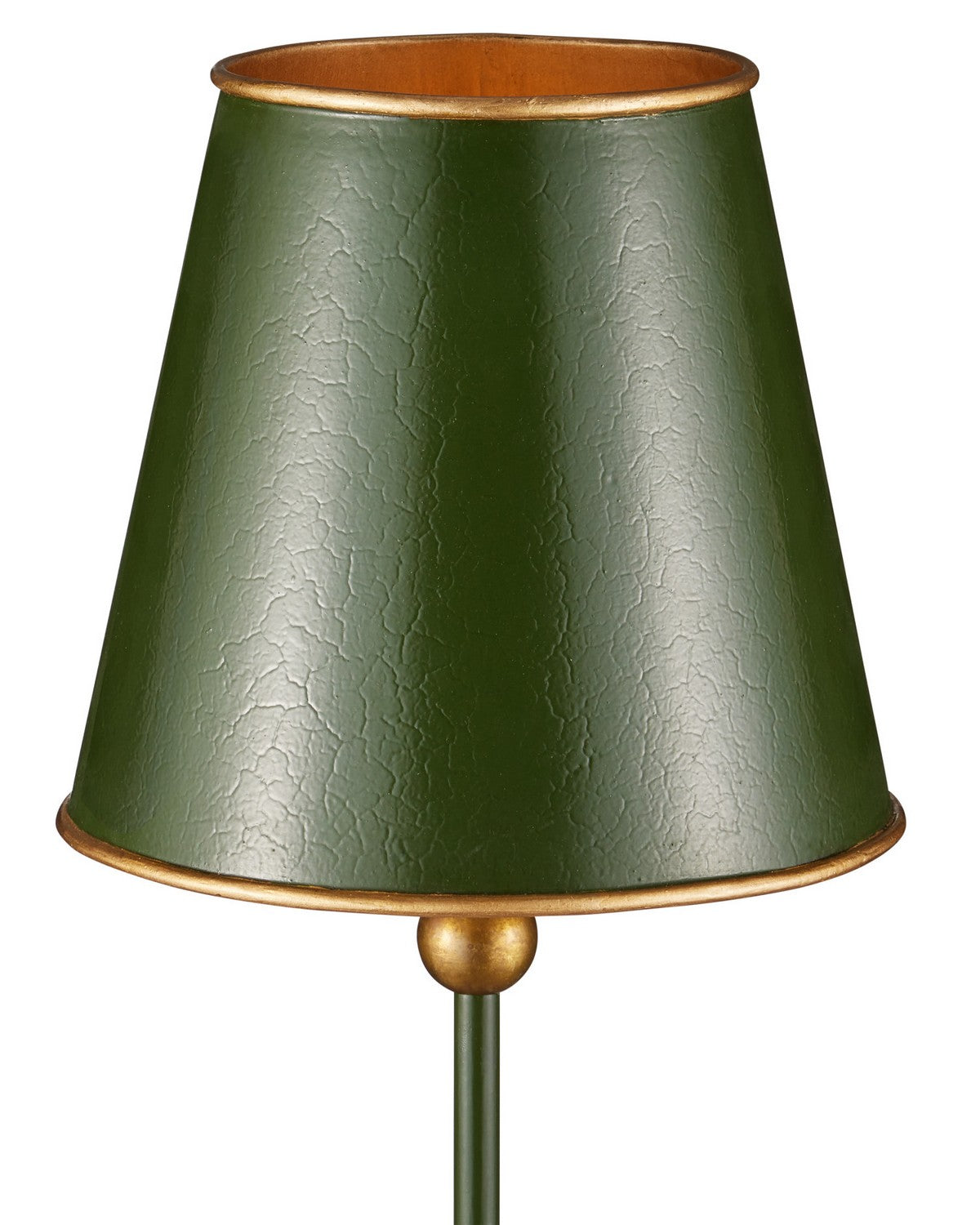 Currey and Company 6700-0037 Daphne sans fil Lampe de table en vert/or