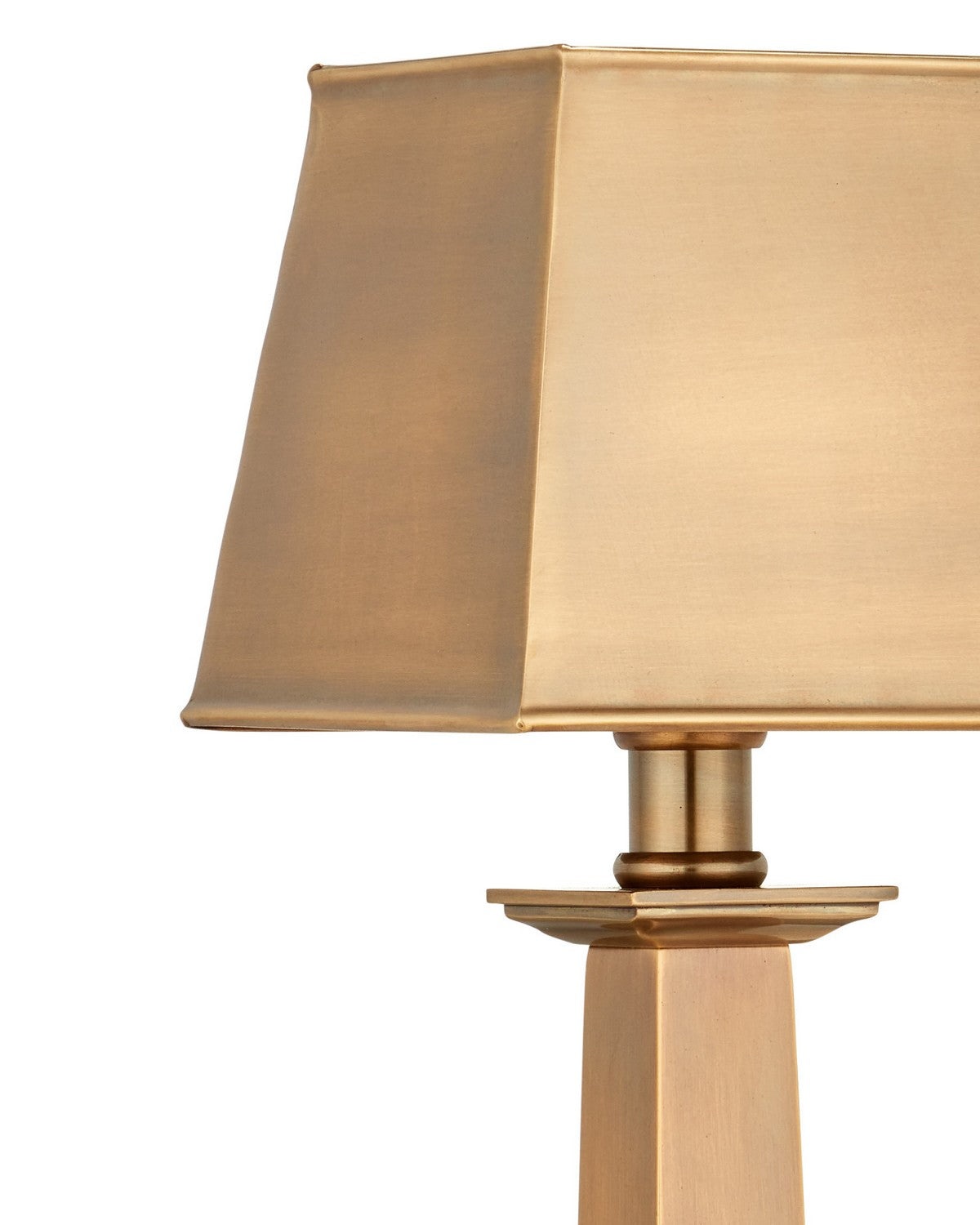 Currey and Company 6700-0039 Wander sans fil Lampe de table en laiton antique