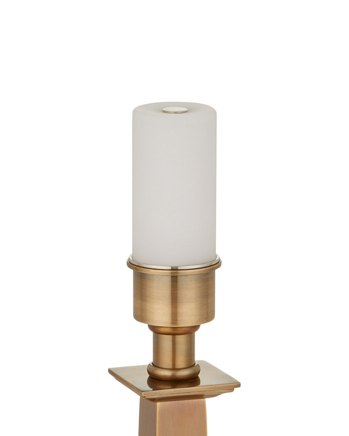 Currey and Company 6700-0039 Wander sans fil Lampe de table en laiton antique