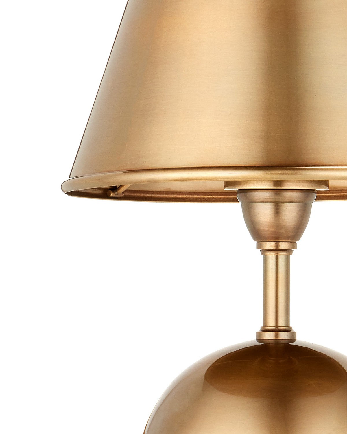 Currey and Company 6700-0042 Volley Cordless Table Lamp in Antique Brass