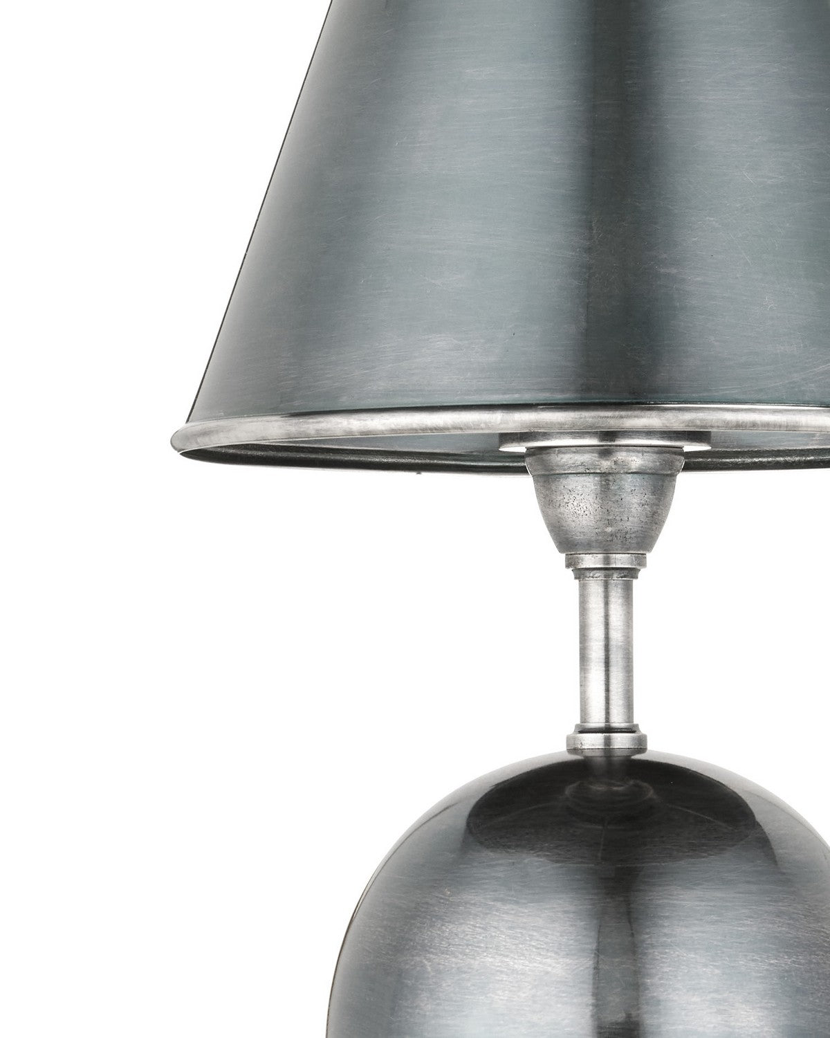 Currey and Company 6700-0043 Volley Cordless Table Lamp in Antique Silver