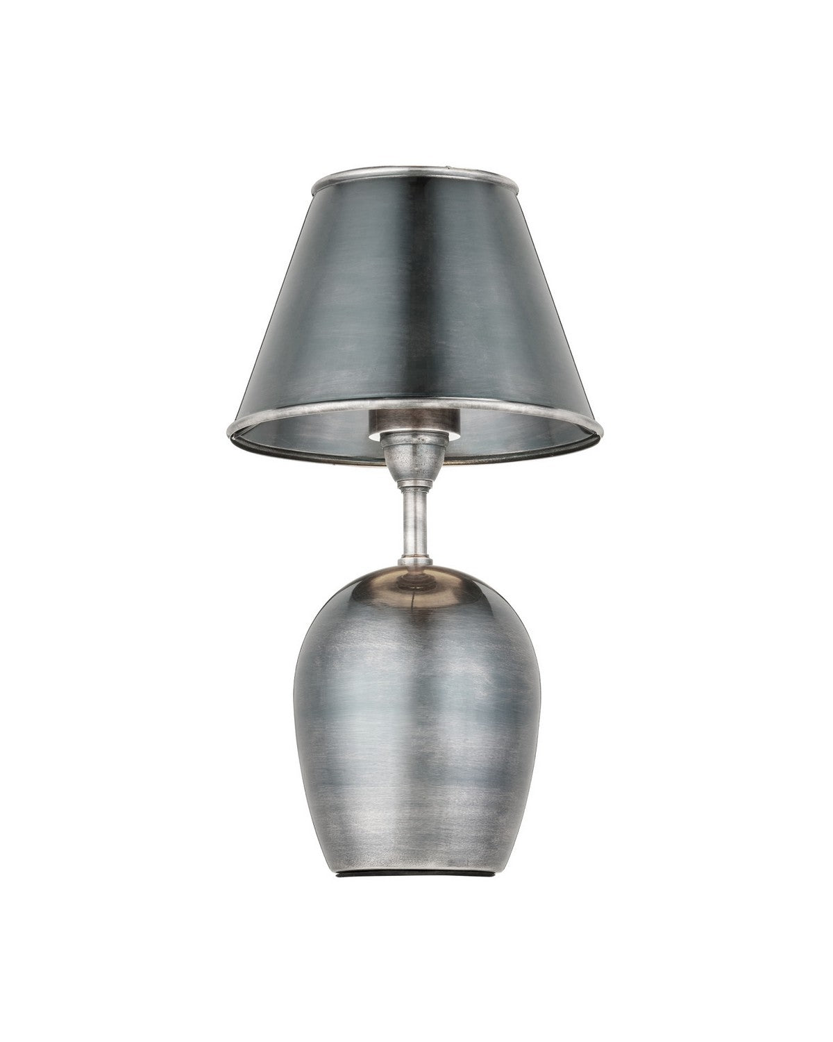 Currey and Company 6700-0043 Volley Cordless Table Lamp in Antique Silver