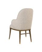 Chaise Vario Currey and Company 7000-1152 en laiton satiné Chanterelle
