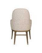 Chaise Vario Currey and Company 7000-1152 en laiton satiné Chanterelle