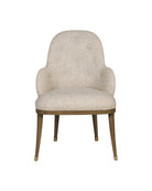 Chaise Vario Currey and Company 7000-1152 en laiton satiné Chanterelle