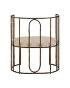 Chaise Euclid de Currey and Company 7000-1282 en bronze antique
