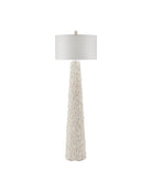 Lampadaire Turbinella Currey and Company 8000-0189 en blanc sucre/naturel