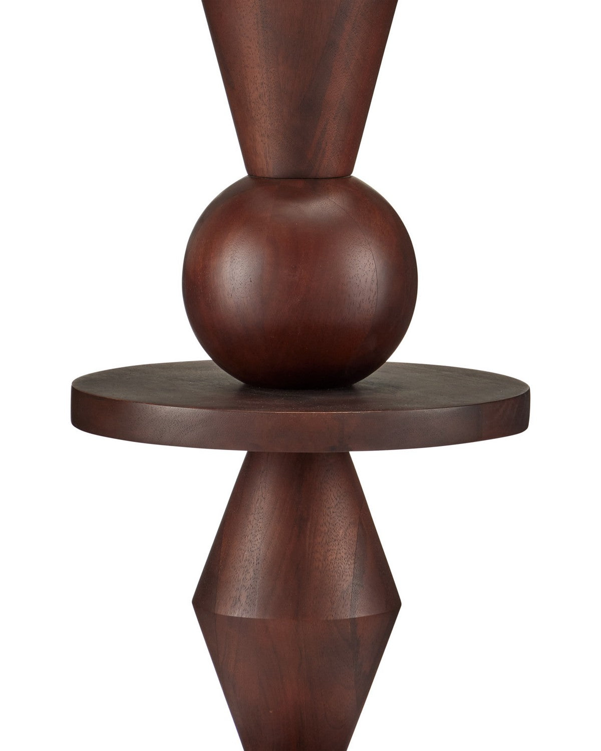 Currey and Company 8000-0192 Cipher Floor Lamp in Walnut Brown