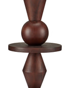 Currey and Company 8000-0192 Cipher Floor Lamp in Walnut Brown