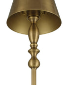 Lampadaire sans fil Viaggio 8700-0001 de Currey and Company, en laiton antique poli