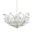 Currey and Company 9000-1426 Winterberry Suspendu en feuille d'argent givrée/bleue/contemporaine