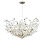 Currey and Company 9000-1426 Winterberry Suspendu en feuille d'argent givrée/bleue/contemporaine