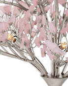 Currey and Company 9000-1427 Fiorella Suspendu en rose/feuille d'argent contemporaine